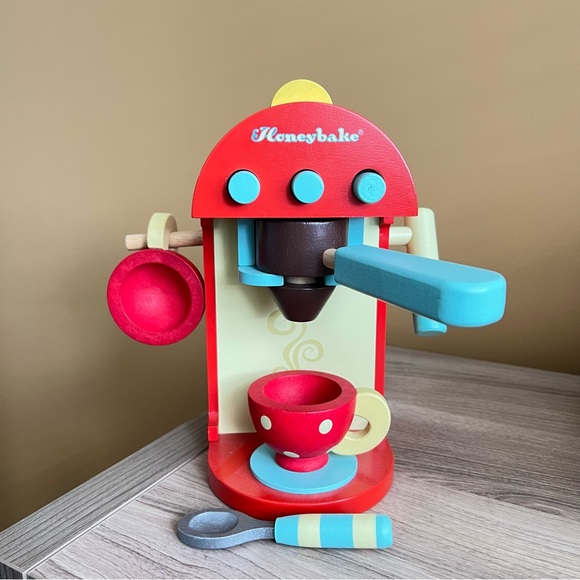 Le Toy Van Coffee Machine wooden pretend toys - Picture 6 of 11